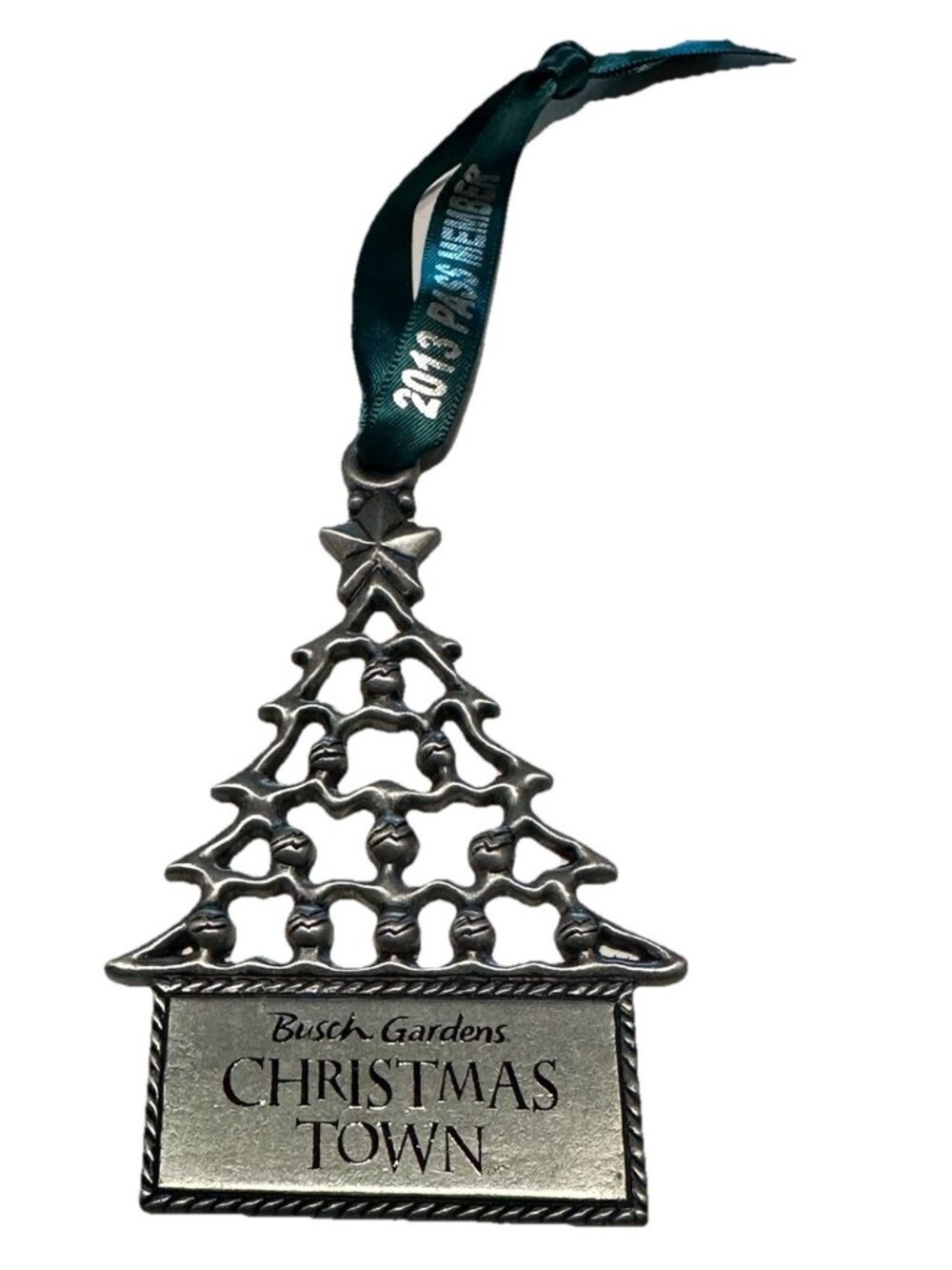 2013 Busch Gardens Town Pass Member Christmas Tree Ornament